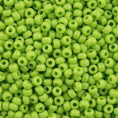 Miyuki Round Seed Bead 8/0 Opaque Chartreuse 22g Tube (416)