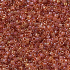 25g Miyuki Delica seed bead 11/0 Inside Dyed Color Pink & Honey DB1733