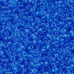 Miyuki Round Seed Bead 15/0 Transparent Blue 2-inch Tube (150)