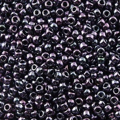 50g Toho Round Seed Beads 6/0 Metallic Purple Iris (90)