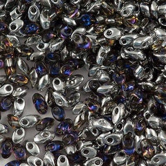 Miyuki Long Magatama Seed Bead Crystal Heliotrope 15g (4554)