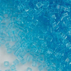 Miyuki 1.8mm Square Seed Bead Transparent Light Blue 8g Tube (148)