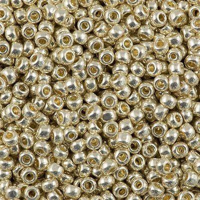 50g Toho Round Seed Beads 6/0 Permanent Finish Galvanized Aluminum (558PF)