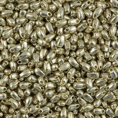 Miyuki Long Drop Seed Bead Duracoat Galvanized Silver 24g Tube (4201)