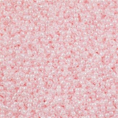 Toho Round Seed Bead 11/0 Transparent Ceylon Soft Pink 2.5-inch Tube (145L)