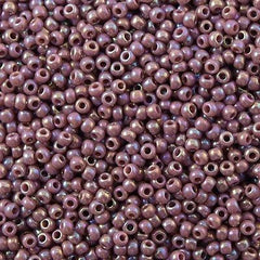 Toho Round Seed Bead 11/0 Opaque Lavender AB 2.5-inch Tube (412)
