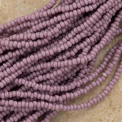 Czech  13/0 Charlotte Seed Bead Opaque Purple 1/2 Hank (23020)