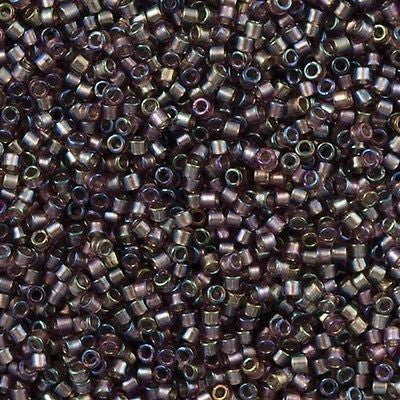 Miyuki Delica Seed Bead 11/0 Inside Dyed Color Dark Amethyst Violet 7g Tube DB1760