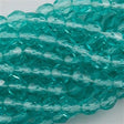 100 Czech Fire Polished 3mm Round Bead Light Teal (60210)