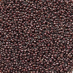 Toho Round Seed Bead 11/0 Inside Color Lined Brown Blue 19g Tube (363)