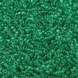 Toho Round Seed Bead 11/0 Transparent Soft Green 2.5-inch Tube (72)