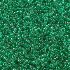 50g Toho Round Seed Bead 11/0 Transparent Soft Green (72)