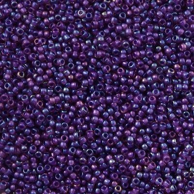 Toho Round Seed Bead 15/0 Inside Color Lined Purple Rose 2.5-inch Tube (928)