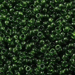 50g Miyuki Round Seed Bead 11/0 Transparent Olive Green (158)