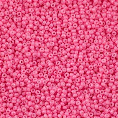 Miyuki Round Seed Bead 11/0 Opaque Dyed Pink 22g Tube (1385)