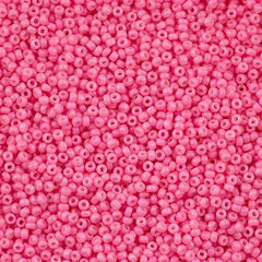 Miyuki Round Seed Bead 11/0 Opaque Dyed Pink 22g Tube (1385)