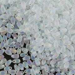 Miyuki Long Drop Seed Bead Transparent Matte Crystal AB 24g Tube (131FR)
