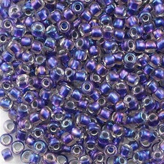 Toho Round Seed Beads 6/0 Inside Color Lined Violet 5.5-inch tube (265)