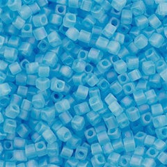 Miyuki 1.8mm Cube Seed Bead Matte Light Blue AB 8g Tube (148FR)