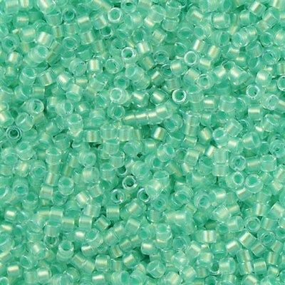 Miyuki Delica Seed Bead 11/0 Matte Transparent Green AB 7g Tube DB858