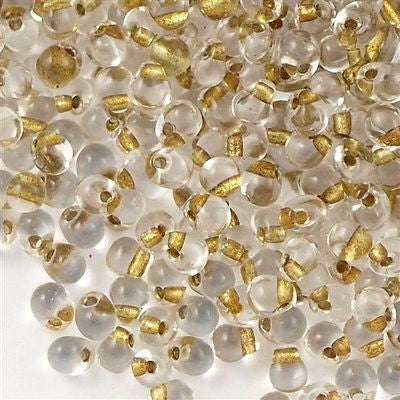 Miyuki Drop Fringe Seed Bead Gold Lined Crystal 24g Tube (35)