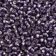 Toho Round Seed Bead 8/0 Silver Lined Amethyst 2.5-inch tube (39)
