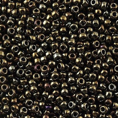 Toho Round Seed Bead 11/0 Metallic Bronze Iris 2.5-inch Tube (83)