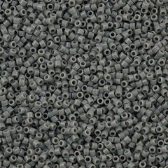 25g Miyuki Delica Seed Bead 11/0 Opaque Grey DB731