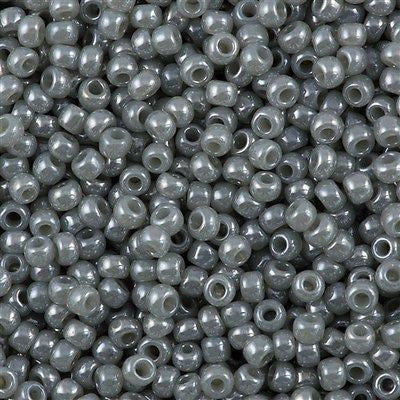 Toho Round Seed Beads 6/0 Ceylon Gray 2.5-inch tube (150)