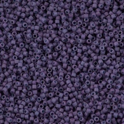 Miyuki Delica Seed Bead 11/0 Dyed Opaque Purple 2-inch Tube DB1379