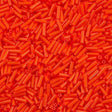 Miyuki 6mm Bugle Bead Opaque Orange 5-inch Tube (406)