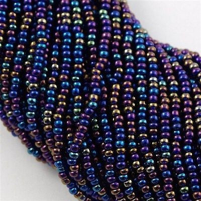 Czech Seed Bead 11/0 Transparent Cobalt AB 50g (31110)