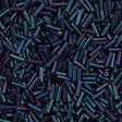 Miyuki 6mm Bugle Bead Opaque Eggplant Luster 5-inch Tube (1899)