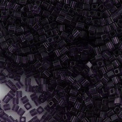 Miyuki 3mm Cube Seed Bead Transparent Lavender 19g Tube (157)