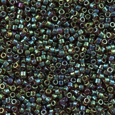 Miyuki Delica Seed Bead 11/0 Topaz Luster AB 2-inch Tube DB122