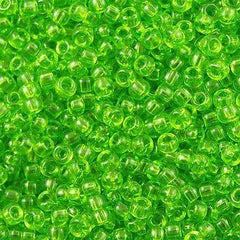 50g Miyuki Round Seed Bead 11/0 Transparent Light Green 11-144