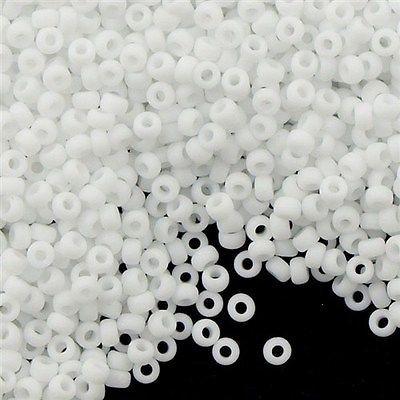 Seed bead, Miyuki, glass, translucent white-lined luster light green,  (RR3764), #15 rocaille. Sold per 35-gram pkg. - Fire Mountain Gems and Beads