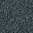 Miyuki Round Seed Bead 15/0 Dyed Semi Matte Silver Lined Grey 2-inch Tube (1657)