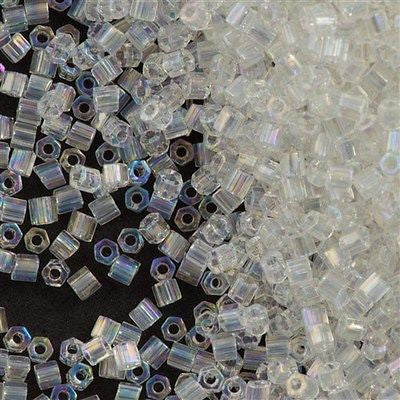 Toho Hex Seed Bead 11/0 Transparent Crystal AB (161)