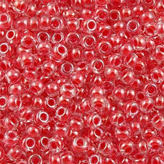 Miyuki Round Seed Bead 6/0 Inside Color Lined Red 20g Tube (226)