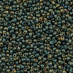 Tiny Miyuki Drop Seed Bead Matte Metallic Patina 9g Tube (2008)