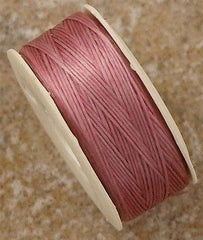 Size D Nymo Nylon Rosey Mauve Thread 64 yrd bobbin