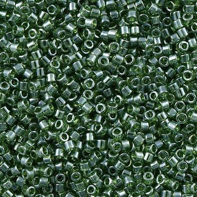 Miyuki Delica Seed Bead 11/0 Transparent Luster Olive green 7g Tube DB1227