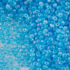 Miyuki Drop Fringe Seed Bead Matte Light Blue AB 24g Tube (148FR)