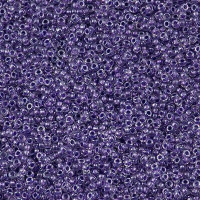 Miyuki Round Seed Bead 15/0 Inside Color Lined Sparkle Purple 2-inch Tube (1531)