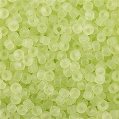 Toho Round Seed Bead 11/0 Transparent Matte Citrus Spritz 2.5-inch Tube (15F)