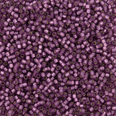 Miyuki Delica Seed Bead 11/0 Duracoat Dyed Semi-Matte Silver Lined Lilac 2-inch Tube DB2182