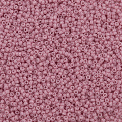 Miyuki Round Seed Bead 15/0 Opaque Rose Luster 2-inch Tube (599)