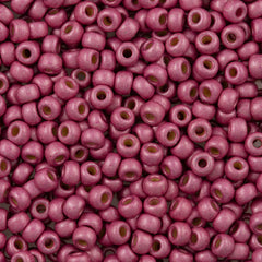 Miyuki Round Seed Bead 6/0 Duracoat Matte Galvanized Hot Pink 20g Tube (4210F)