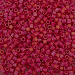 Miyuki Delica Seed Bead 8/0 Opaque Matte Red AB 6.7g Tube DBL874